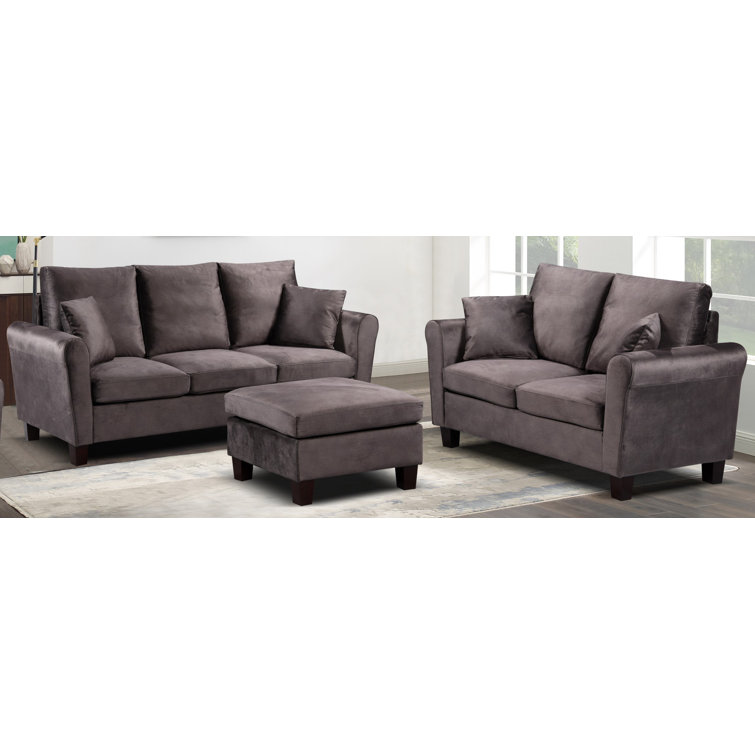 Rosdorf Park Alamea 2 Piece Velvet Living Room Set Wayfair.co.uk
